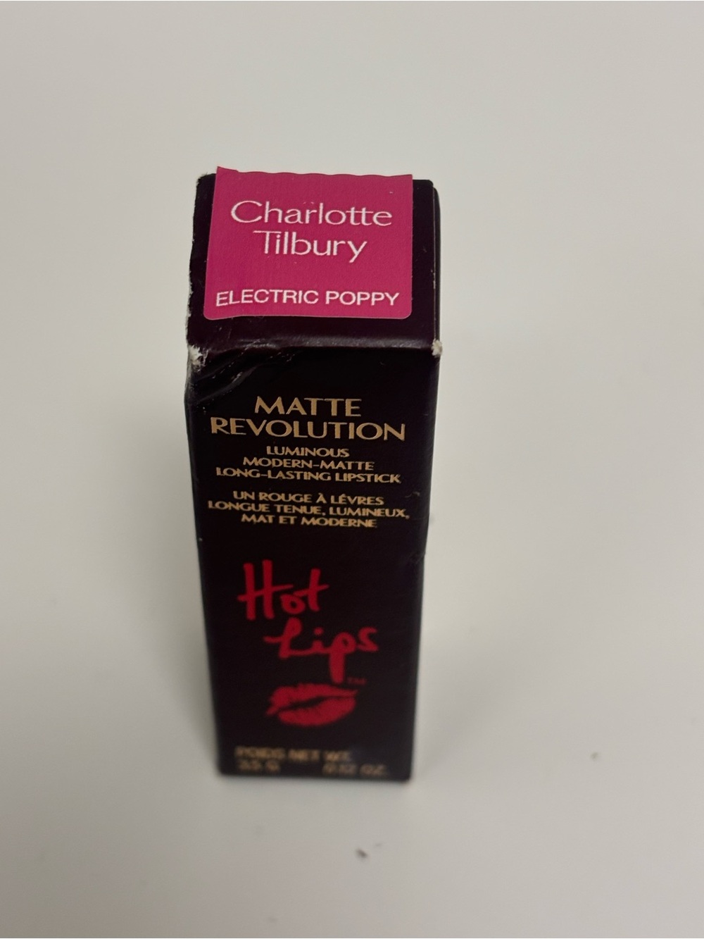 Charlotte Tilbury Matte Revolution Lipstick — Electric Poppy (Vibrant Pink)